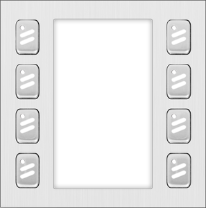 Holars 2-Easy 821, Knappmodul m 8 knappar